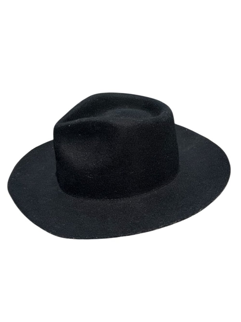 Two Roads Hat Co Badlands Rancher Black Wool Hat Sz S 55 Western Boho NWT